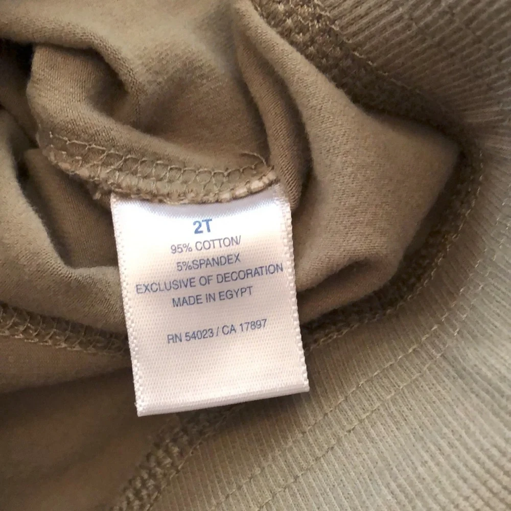 Old Navy Olive Green Yoga Foldover Wide Leg Pants Leggings Size 2T